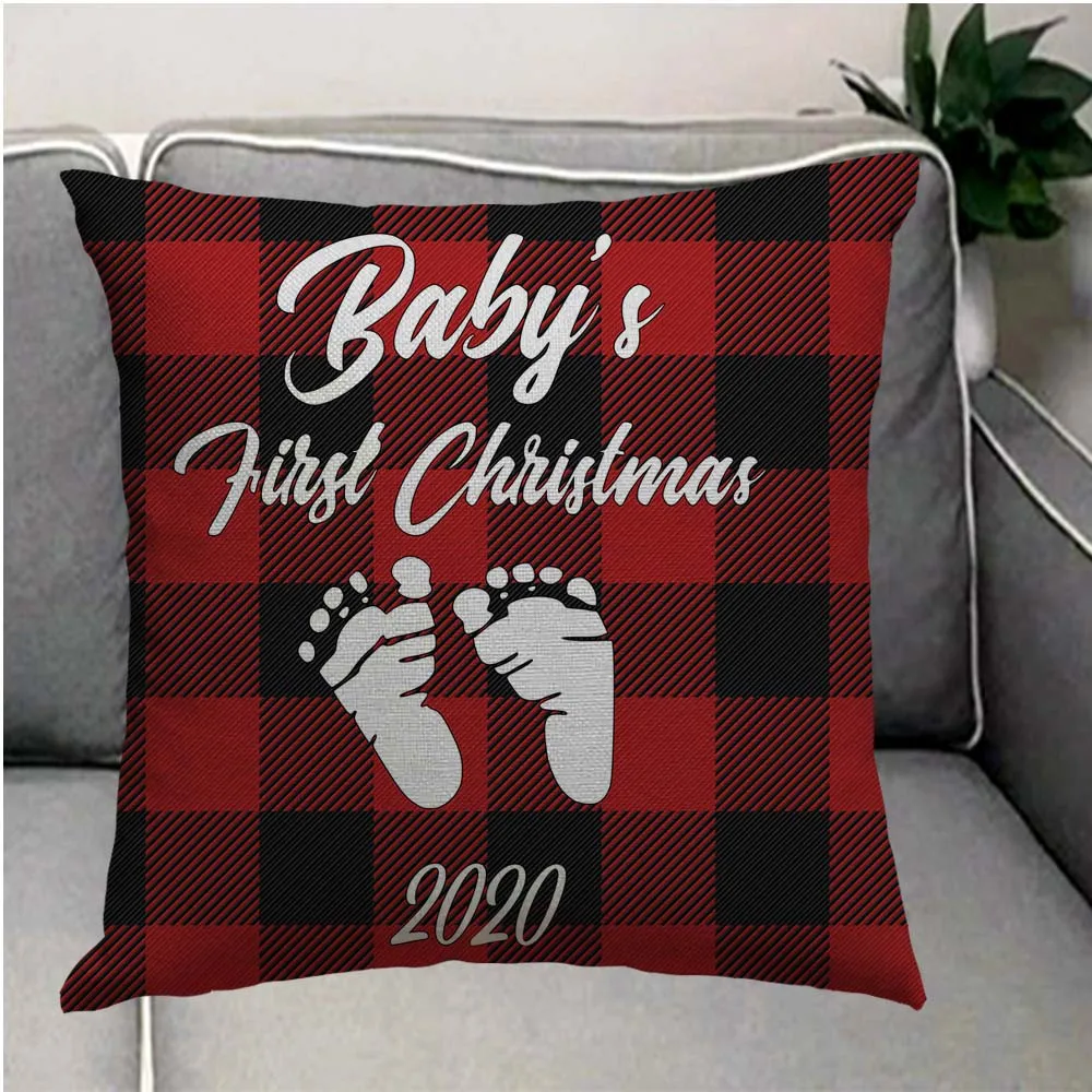 Счастливого Рождества подушка чехол хлопок льняная Подушка Чехол по