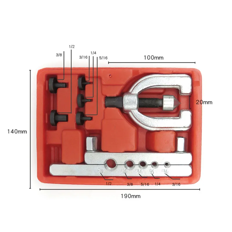 Расклешенный стояк Набор инструментов для автомобильной тормозной трубы