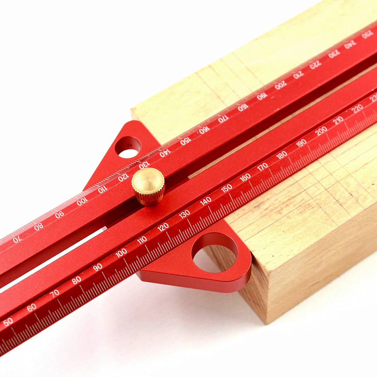 

Multifunctional Aluminum Alloy Ruler Woodworking Angle Scriber Line Drawing Marking Gauge Wood Workshop Measuring Tools