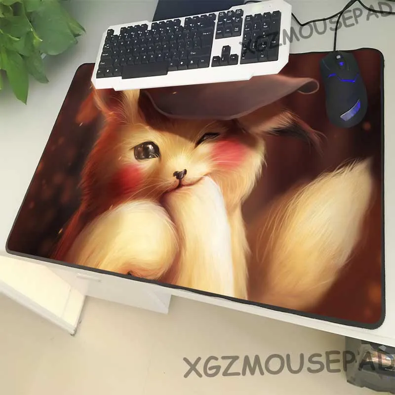 Коврик для мыши XGZ с мультяшными животными большой размер замком боковой