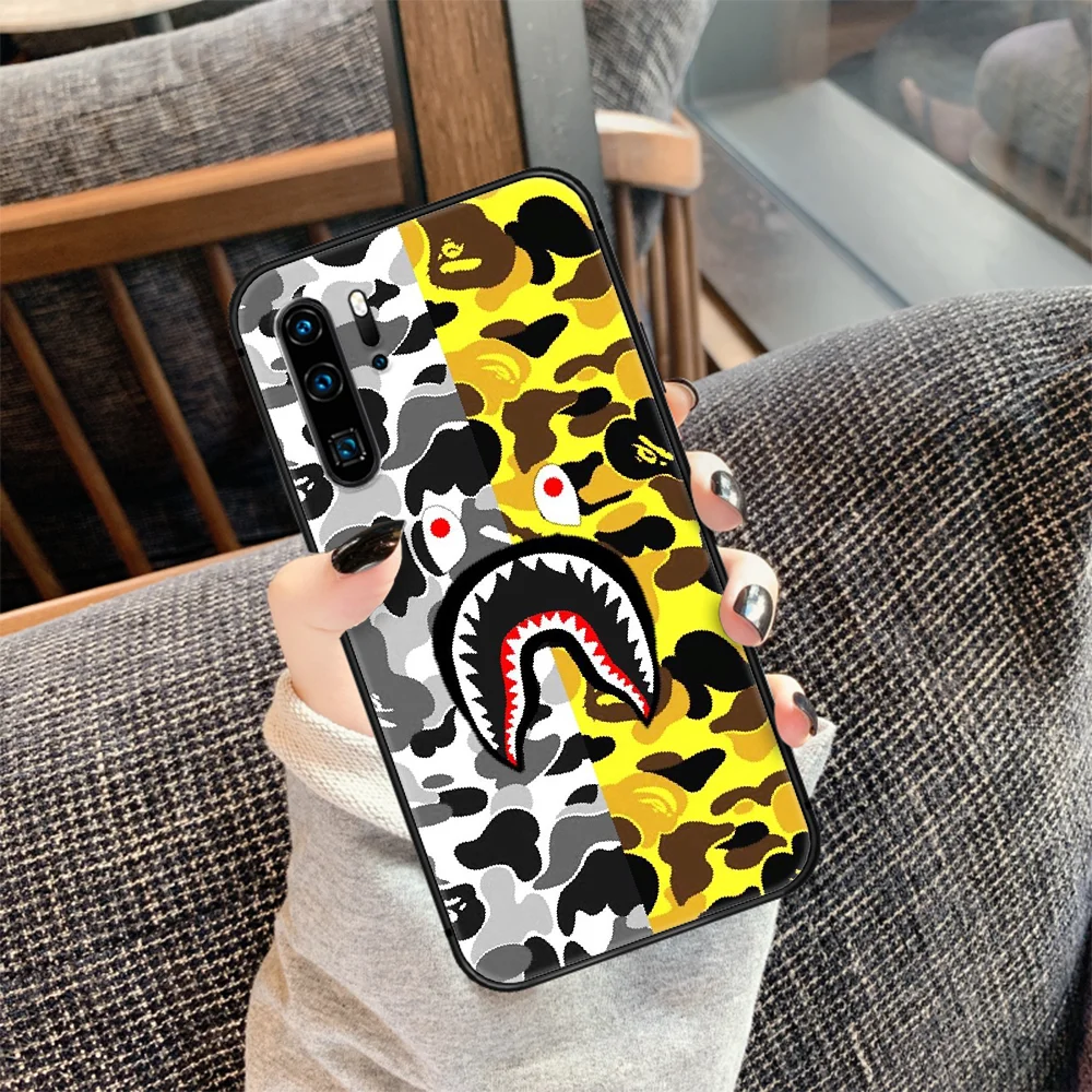 

Camouflage Pattern Camo bape Phone Case For Huawei P Mate 10 20 30 40 Lite Pro smart Z 2019 nova 5t black Bumper 3D Cover