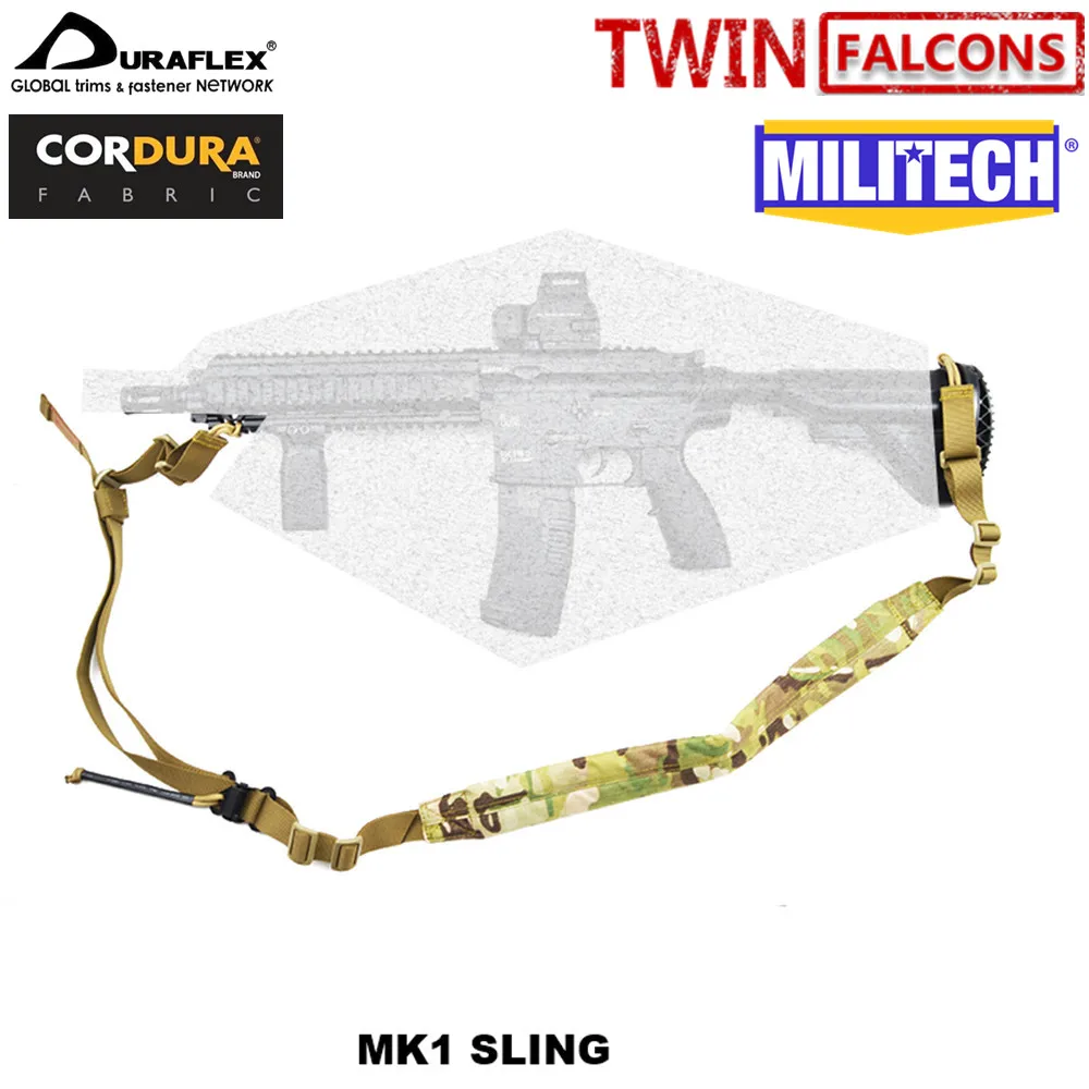 MILITECH TWINFALCONS TW 500D кордюрный учебный Рюкзак Два 2 точки VK Мягкий Оружие Sling Quick