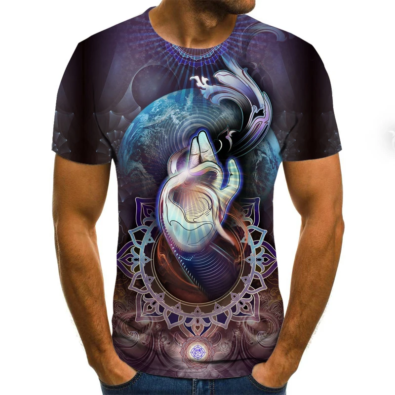 

2021 Brand New 3D Printing T-Shirt Men's T-Shirt Men's Fishing Casual T-Shirt Men's O-Neck Shirt Casual Fitness Running T-Shirt
