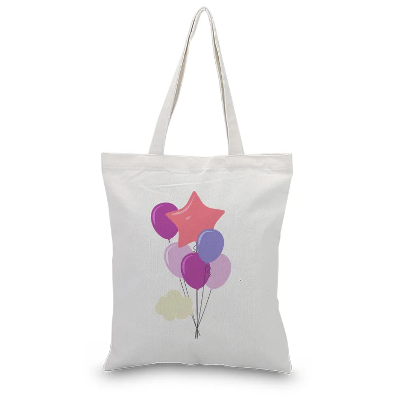 Воздушный шар хозяйственная сумка печать на заказ Печать текстовый логотип DIY