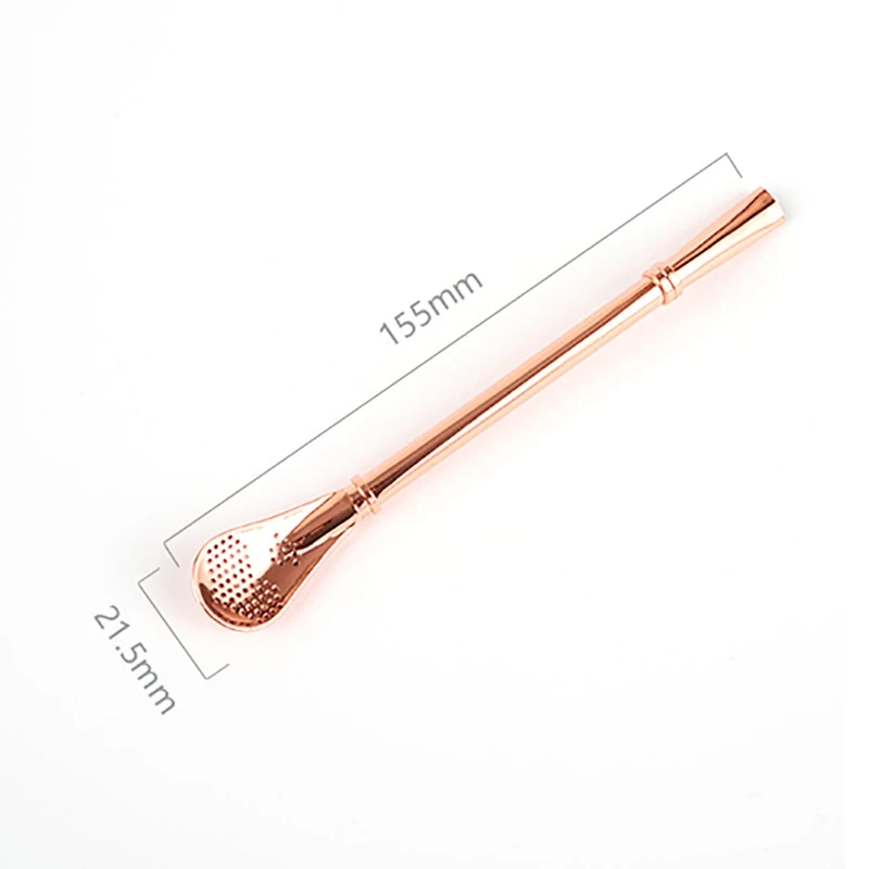 304 Stainless Steel Drinking Straw Filter Spoon Reusable Food Grade Drinkware Multifunction Camping Cookware Portable Tool | Спорт и