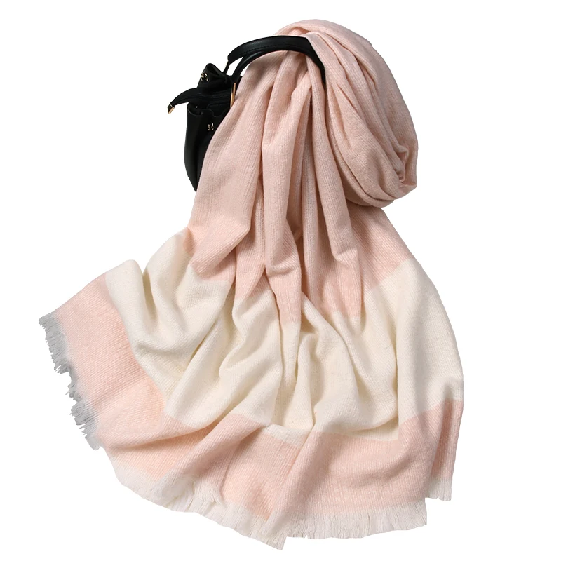 Шарф женский из искусственного кашемира зимний теплый большой 2021 |