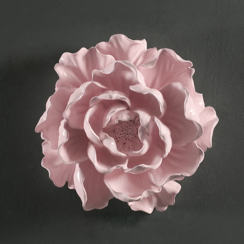 Европейский 3D цветок из смолы настенное украшение для дома бара ремесло ТВ фон