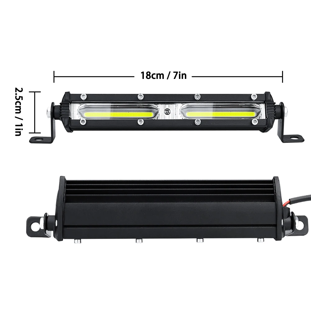 

1/2Pcs Offroad LED Work Light 48W 12V-24V Universal for Car SUV Truck 18 Led Work Light Bar Spot Beam Fog Lamp