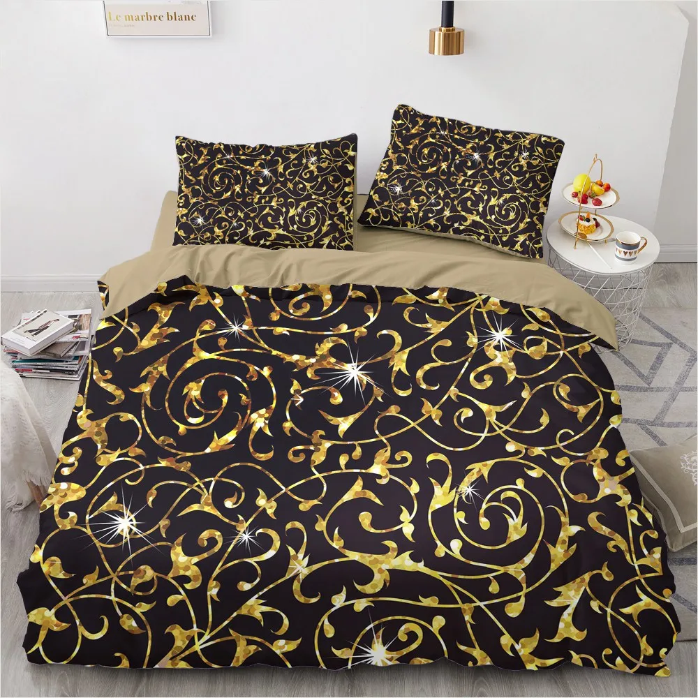 3D Luxury Duvet Cover Set Bedding Sets Green Comforther Cases Quilt Covers Pillow shams Queen Full Twin Single Size Bed Linen | Дом и сад