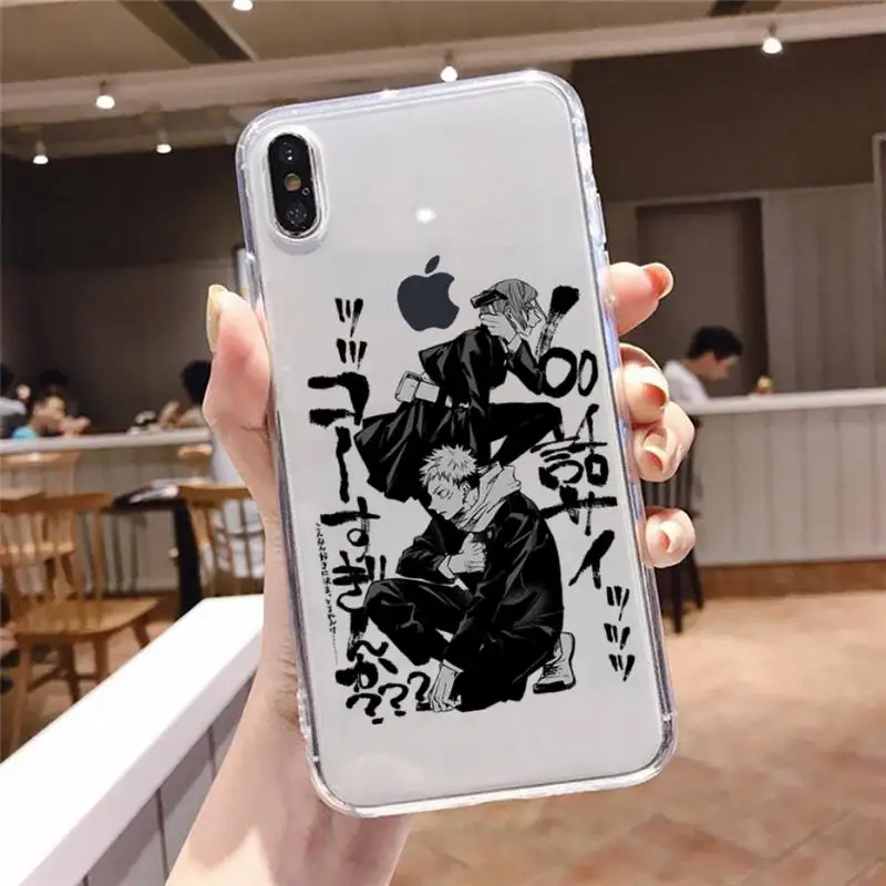

Jujutsu Kaisen Phone Case Transparent soft For iphone 5 5s 5c se 6 6s 7 8 11 12 plus mini x xs xr pro max