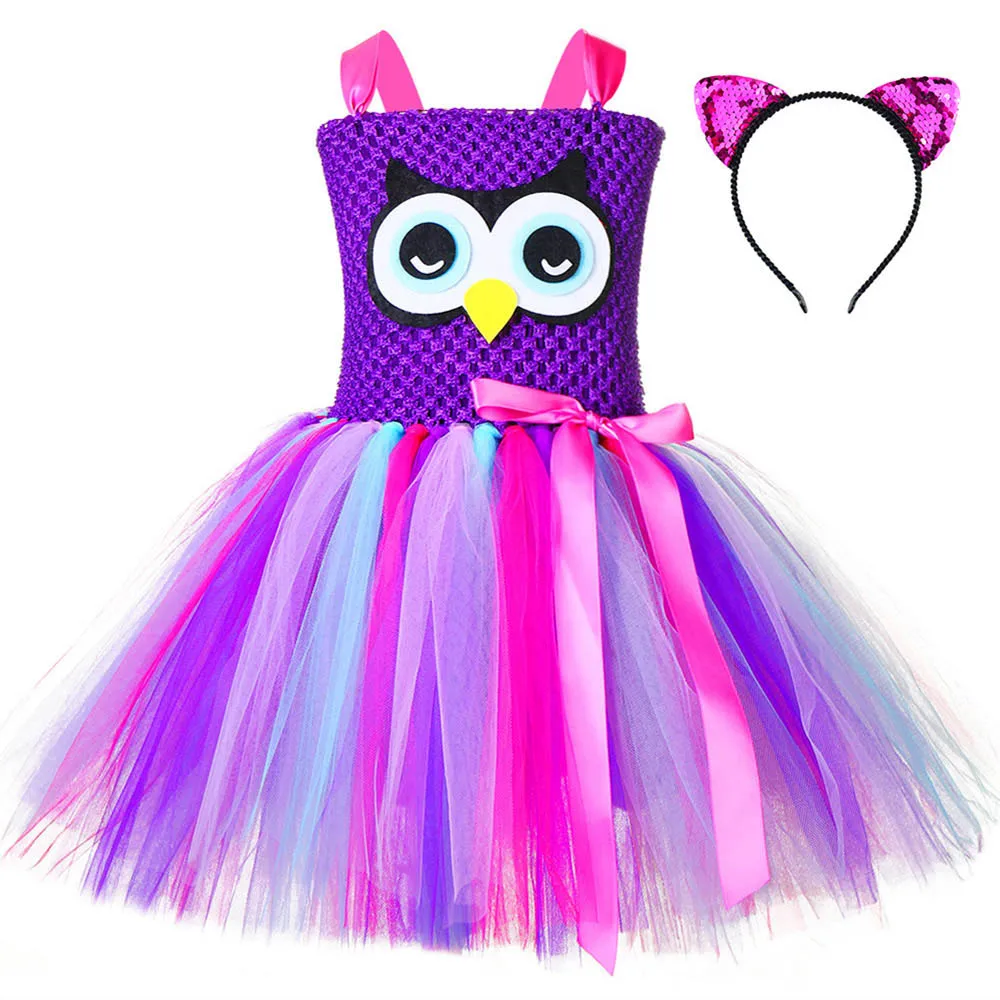 Штаны для девочек с рождественским рисунком совы плотное платье-пачка милый