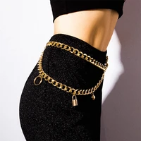 luxury women chain belt long pendant tassel multilayer gold silver chain waistbands metal waist chains bohemian jewelry dress 30