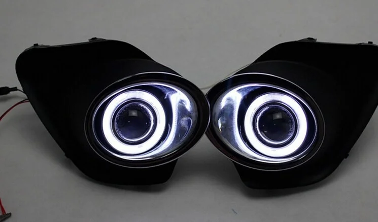 

for suzuki ALTO 2013 led drl daytime running light Halogen projector lens fog lamp angel eye exact installation 6 colors