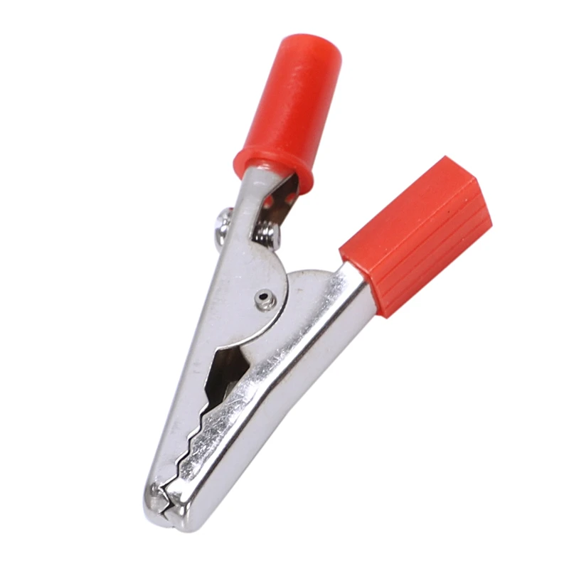 SODIAL(R) 10 шт 50 мм пластиковые ручки тест-зонд металлические зажимы аллигатора |