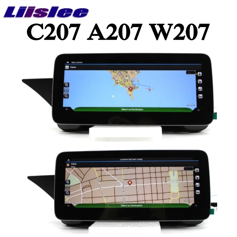 Автомобильный мультимедийный плеер Liislee NAVI CarPlay для Mercedes Benz MB E Class Coupe C207 A207 2009 ~ 2017