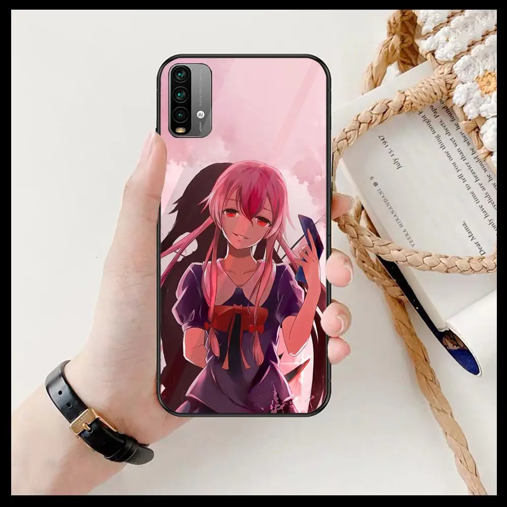 

anime mirai nikki Phone Case For XiaoMi Redmi 11lite ultra 9 8A 7A 6 A Pro T 5G K40 Anime Black Cover Silicone Back Pret
