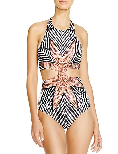 

Women one-piece swimsuit Starfish print Bikinis Swimsuits Swimwear Biquini Brazilian 2021 New Beachwear