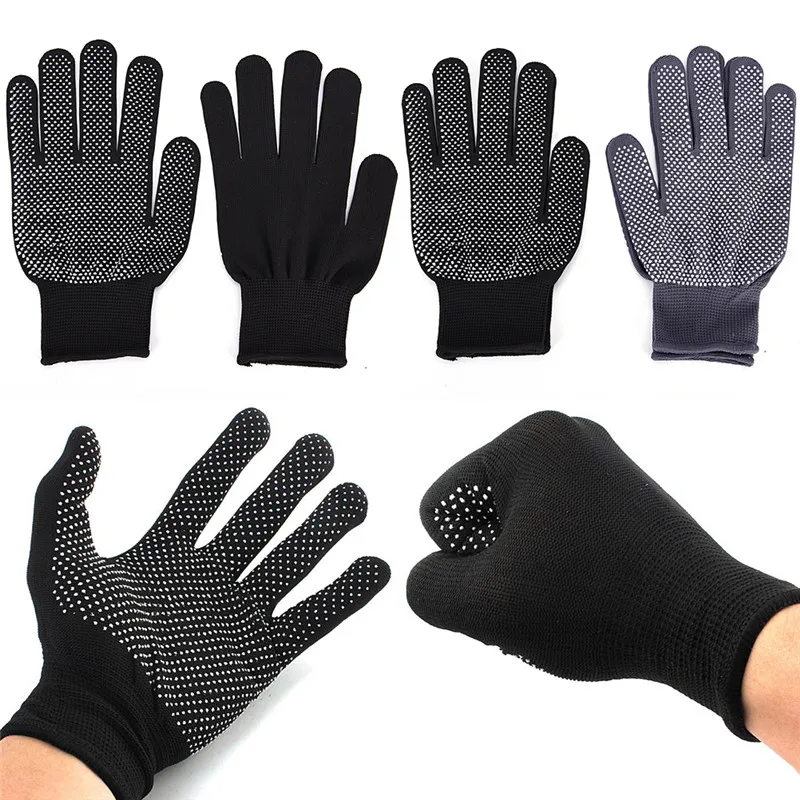 Black Heat Glove Heat Resistant Glove For Curling Straight For Curling Iron Hair Styling Tool