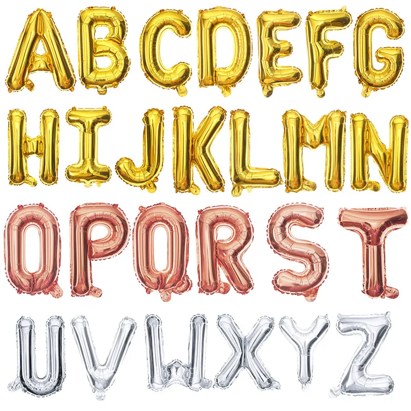 Шарики в виде букв алфавита для вечеринки честь Дня Рождения 16 дюймов | Дом и сад
