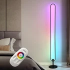 Напольные светодиодные светильники в скандинавском промышленном стиле с дистанционным управлением, Современная Минималистичная креативная подставка для гостиной, спальни, кафе