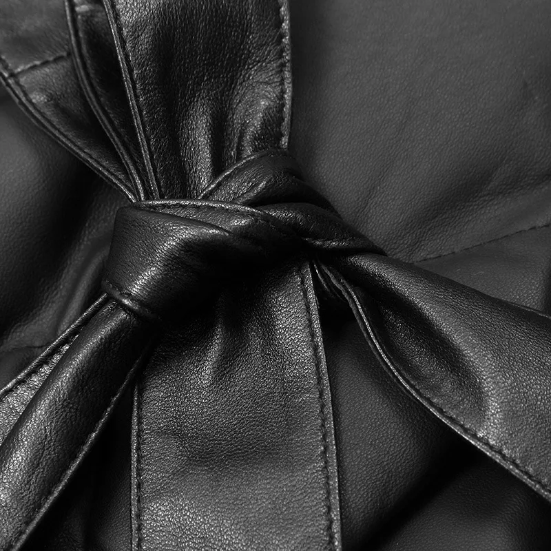 Женская куртка из натуральной кожи овчина утиный пух зимнее пальто для женщин