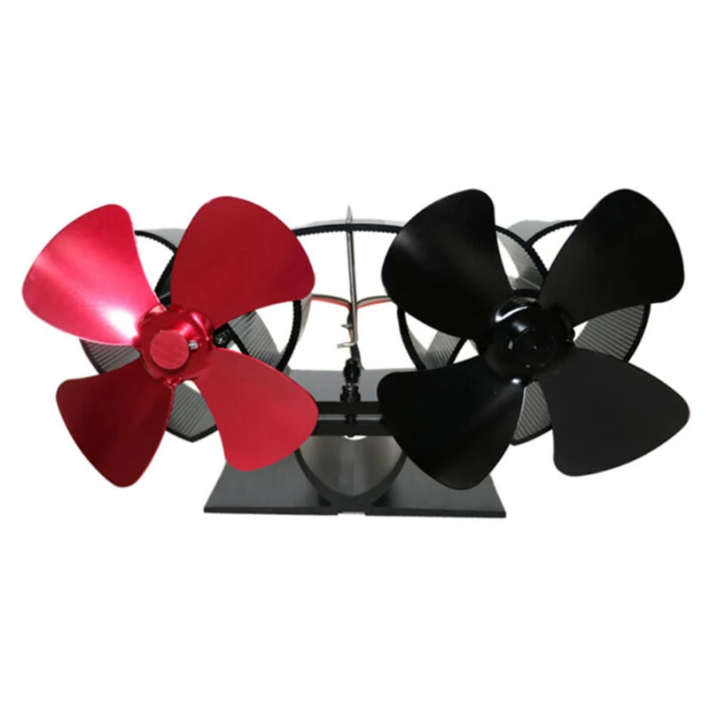 1 шт. 8 лопастей деревянный нагреватель вентилятор печь камин Горячая мощность