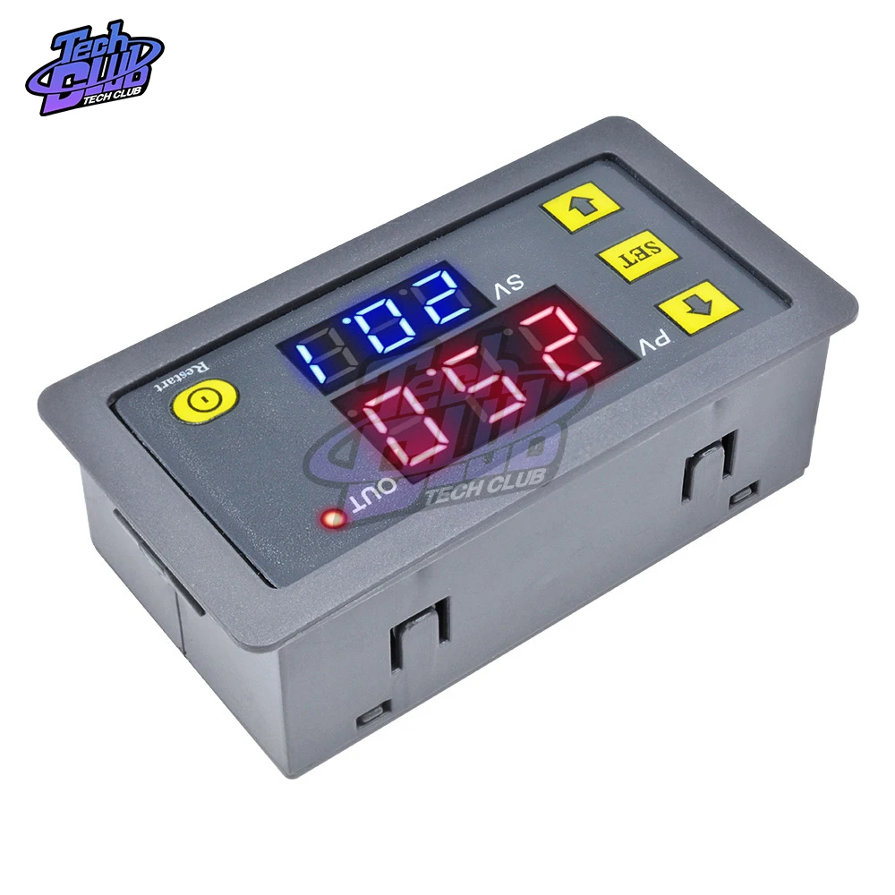 AC110V 220 DC 12V 24V Цифровой Реле времени регулируемый светодиодный дисплей