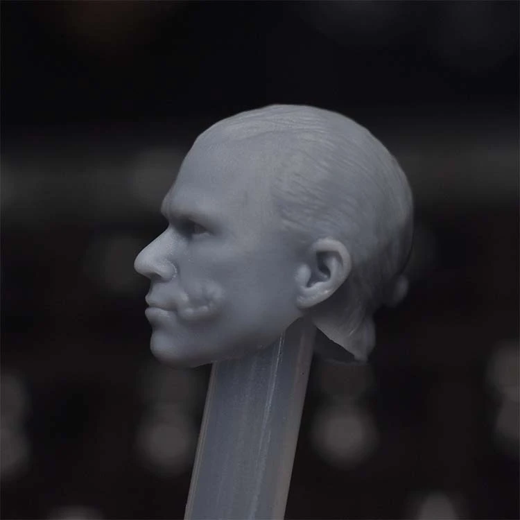 

1/12 Scale Heath Ledger Joker Unpainted Head Models Policeman Version for 6''Figures Bodies DIY