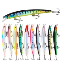 1pc 13 5cm14 5g minnow fishing lure 3d eyes artificial quality hook professional hard bait wobbler bass pike fishing tackle