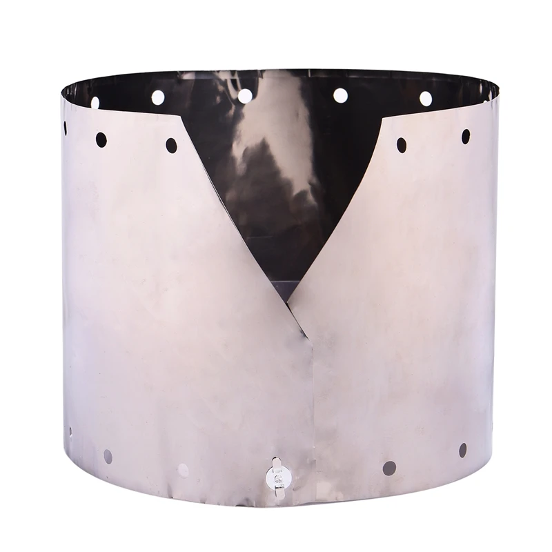 

Портативный для отдыха под открытым небом ветрозащитная плита Титан походная печка щит от ветра лобовое стекло для приготовления пищи на в...