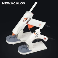 newacalox 100 240v hot melt glue gun with 7mm11mm hot melt glue stick 20w150w thermal glue gun home school diy tools with base