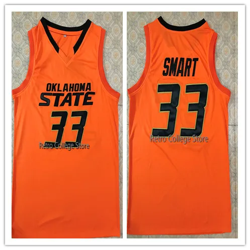 

#33 Marcus Smart Oklahoma State Basketball Jersey Embroidery Stitched Custom all size Any Number Name jerseys
