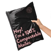 50pcs eco friendly courier bags 100 d2w biodegradable poly adhesive self seal mailing envelope bag waterproof pouch bag