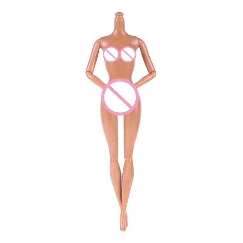 1 шт. Пластик игрушки куклы Черный голая кукла средства ухода за кожей с головой