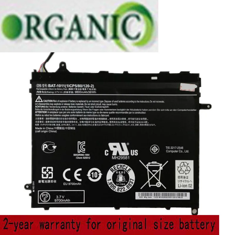 

3.7V 36WH BAT-1011 Replacement Laptop Battery For Acer Iconia Tab A510 A700 1ICP5-80-120-2 Laptop
