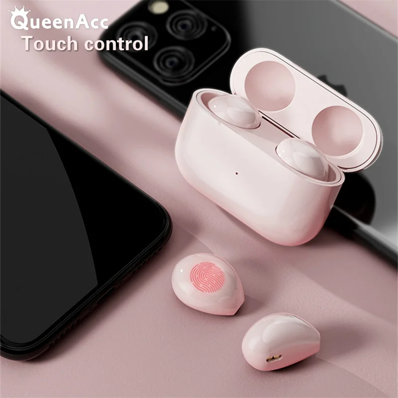 

Bluetooth-наушники QueenAcc Mini Stealth, водонепроницаемые IPX5, с микрофоном