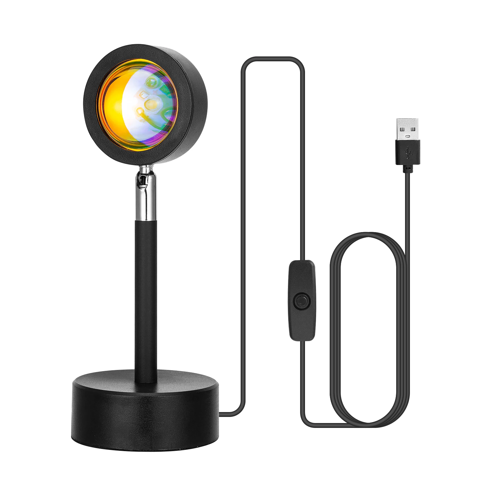 

Проектор светильник зарядка через USB 180 градусов Регулируемый проектор светильник для изучения Спальня бар атмосферная лампа украшение дом...