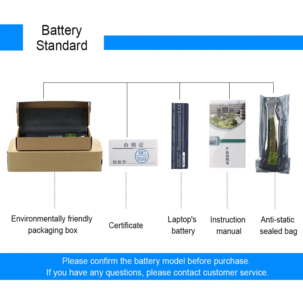 Laptop Battery for HP Pavilion DV3 DM4 DV5 DM4T G32 G56 G62 G72 G4 G6 G7 Presario CQ32 CQ42 CQ56 CQ62 CQ630 CQ72 593553-001 MU06 |