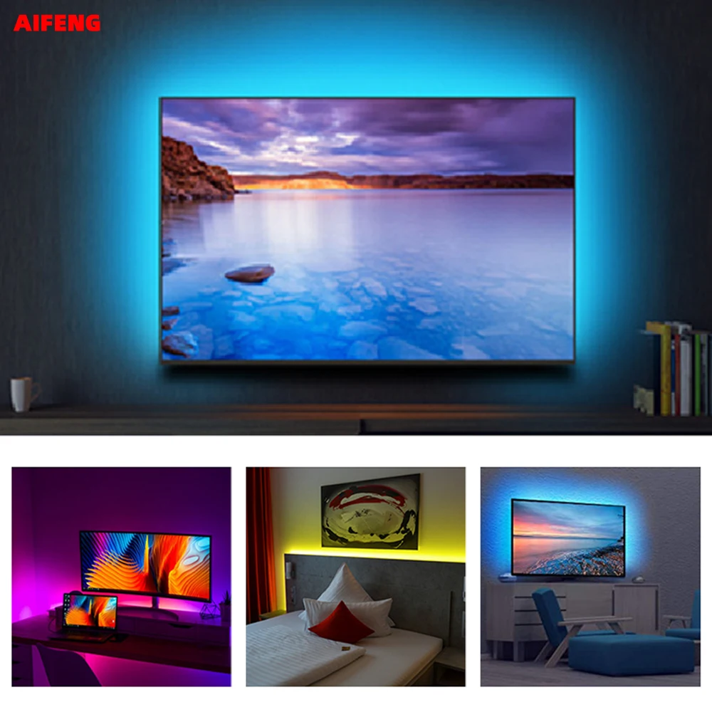 Aifeng водонепроницаемая светодиодная лента Wifi Светодиодная светильник Rgb ТВ
