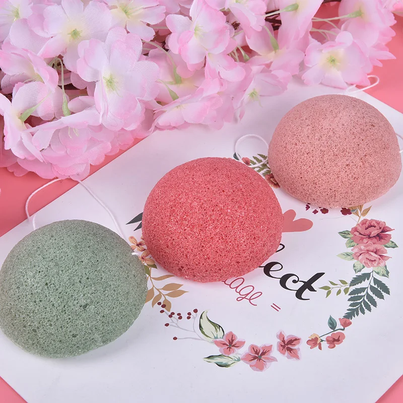 

Exfoliator Cleanse Konjac Sponge Natural Konjac Konnyaku Puff Face Wash Cleaning Sponge Esponja Maquiagem Makeup Konjac Sponge