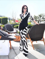 2020 new spring and autumn fashion casual brand female women ladies girls zebra pattern jumpsuit clothing