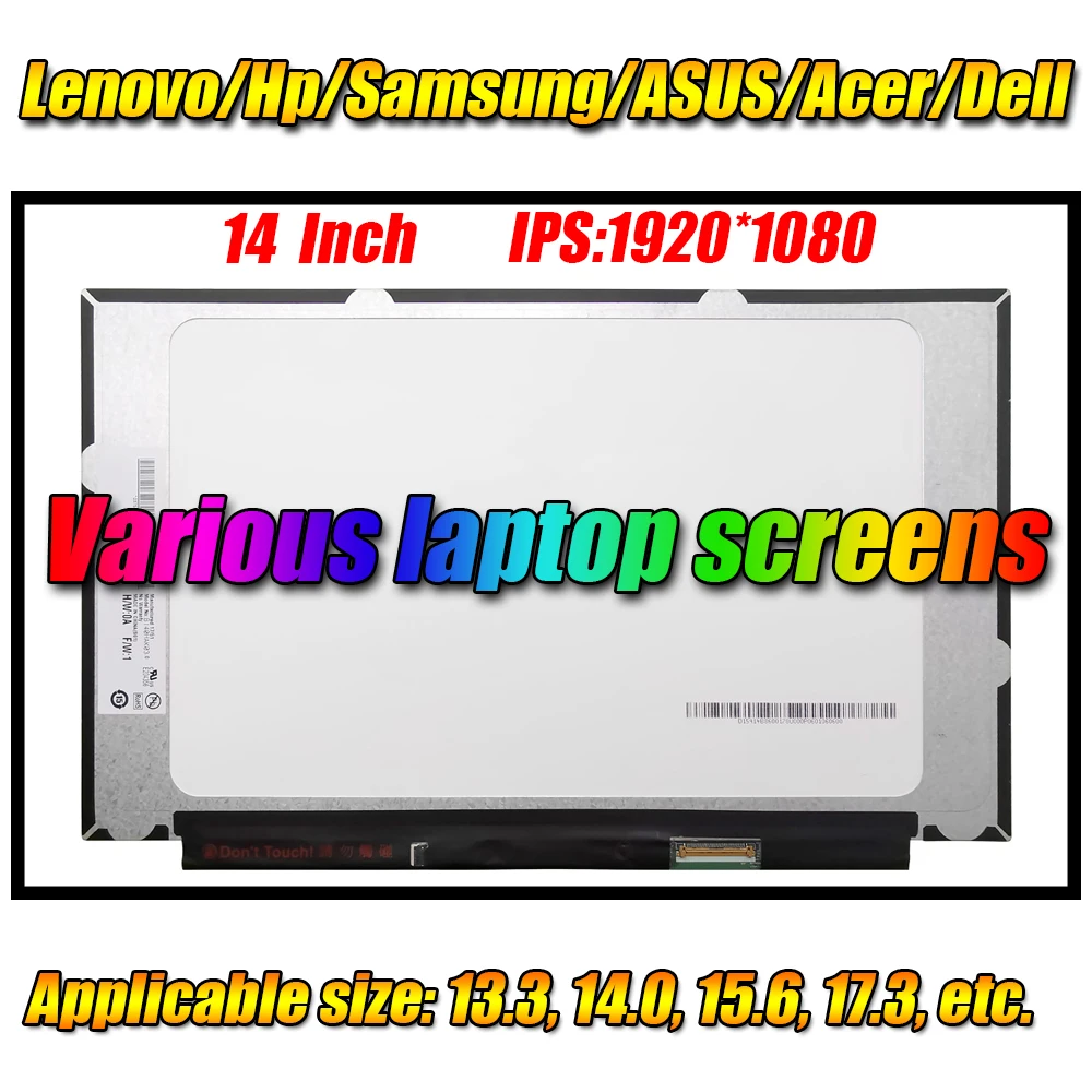 

14.0"inch FHD Touch In-cell LCD Screen Panel B140HAK03.0 EDP 40pin Laptop Screen 1920*1080