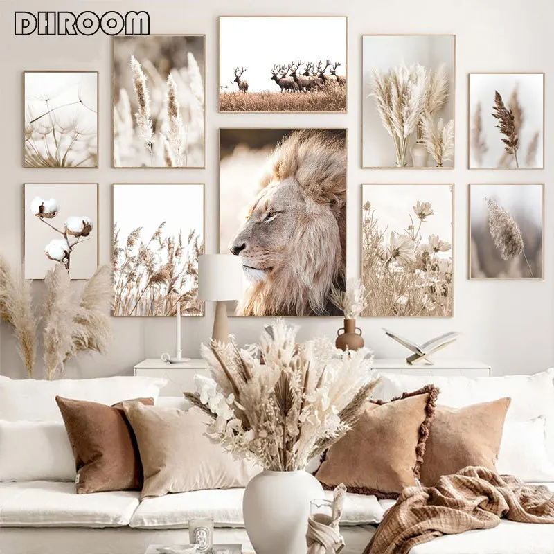 Настенная картина Язычковая Одуванчик Картина на холсте скандинавские принты