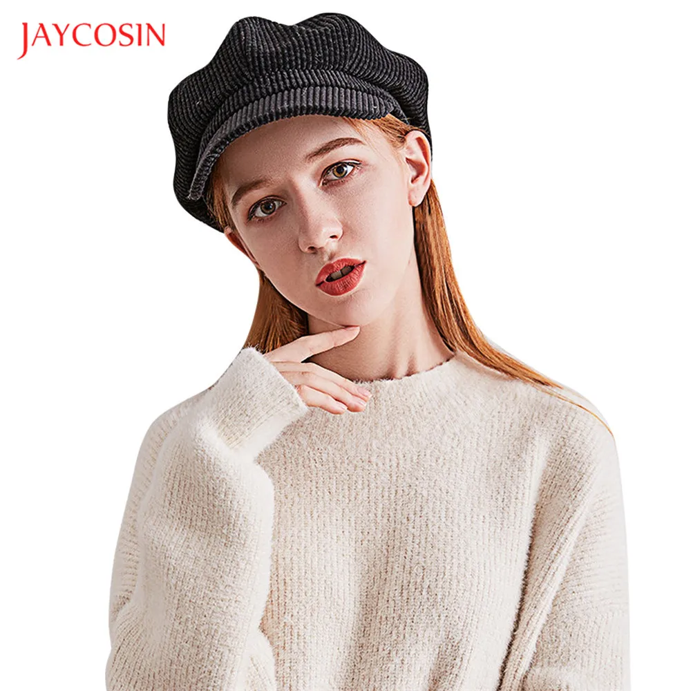 Jaycosin корейский стиль ретро восьмиугольная кепка Новый женский берет шапка