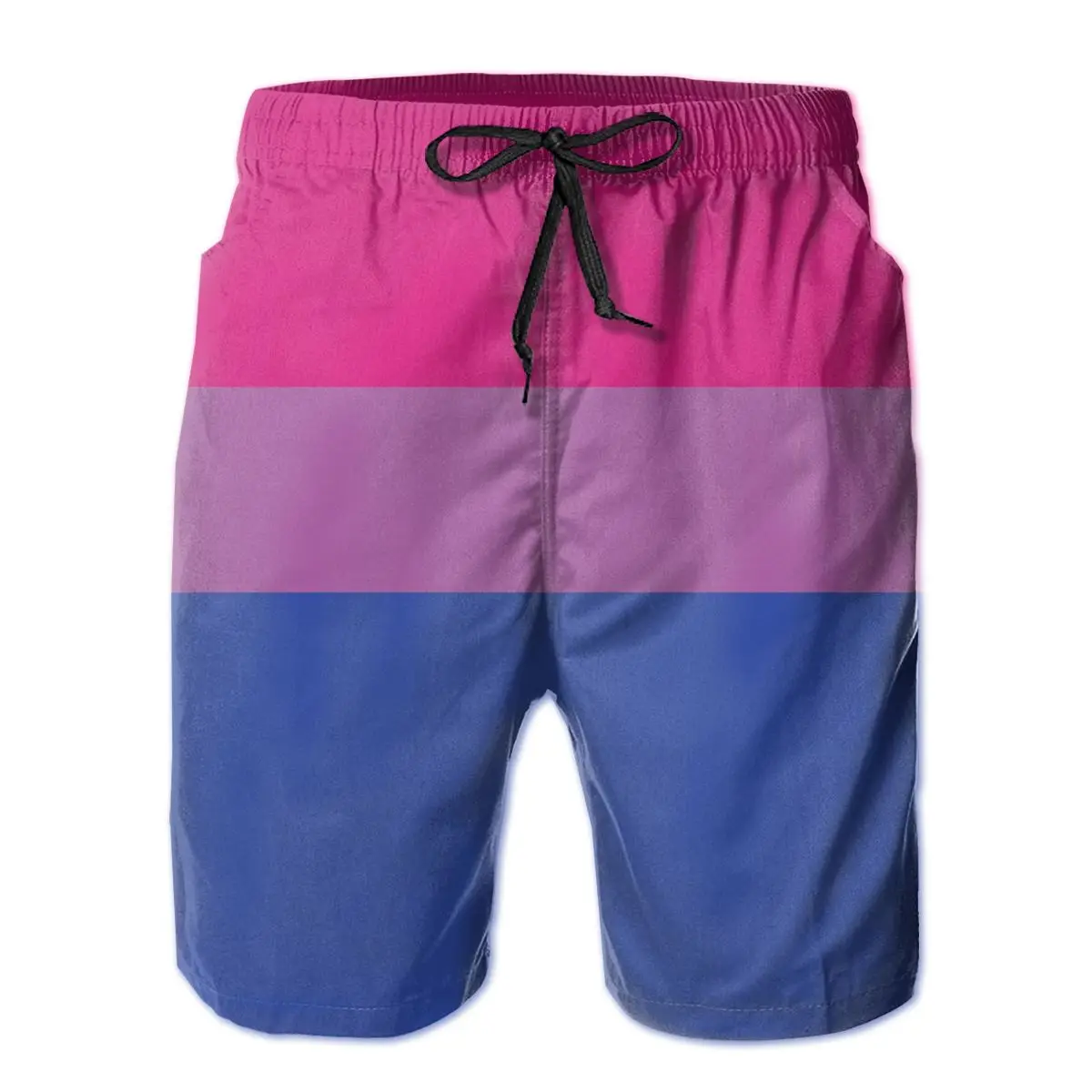 

R333 Sports Bisexual Pride Flag Shorts Breathable Quick Dry Funny Vintage Male Shorts