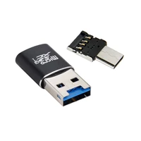 micro sd sdxc tf card reader to usb 3 0 with micro type c usb c otg adapter for tablet cell phone