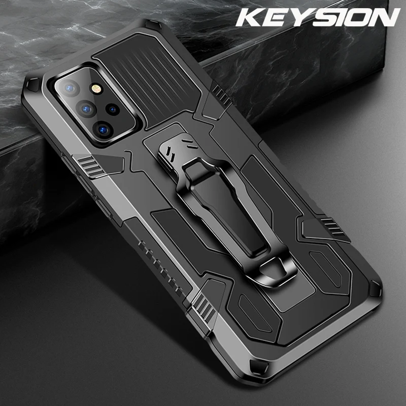 KEYSION Shockproof Case for Samsung A52S A72 A42 A32 A12 A02S Silicone Phone Cover for Galaxy S22 Ultra S21 FE S20+ Note 10 Plus