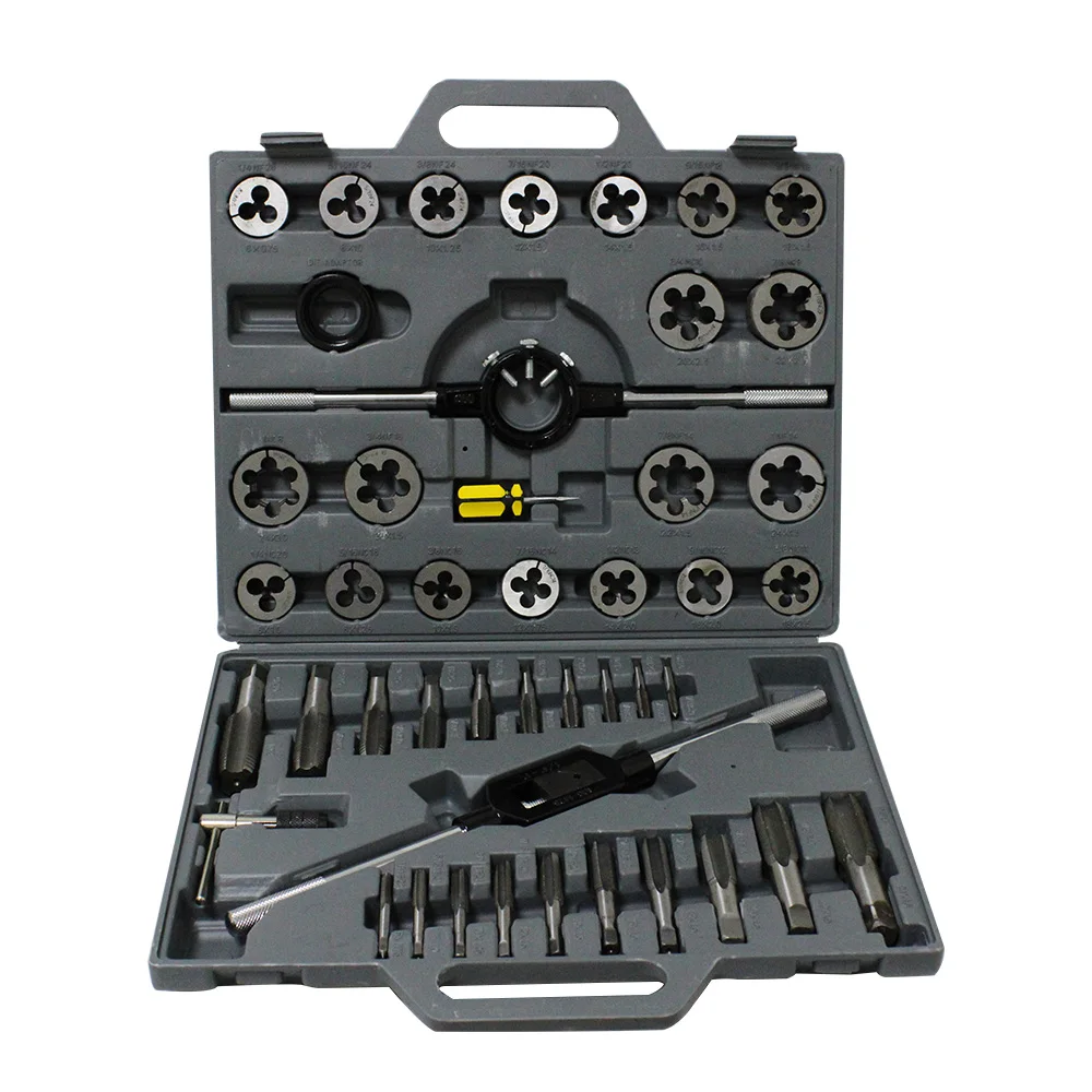 Набор метчиков и штампов 45 шт./компл. ручной резьбовой инструмент из легированной