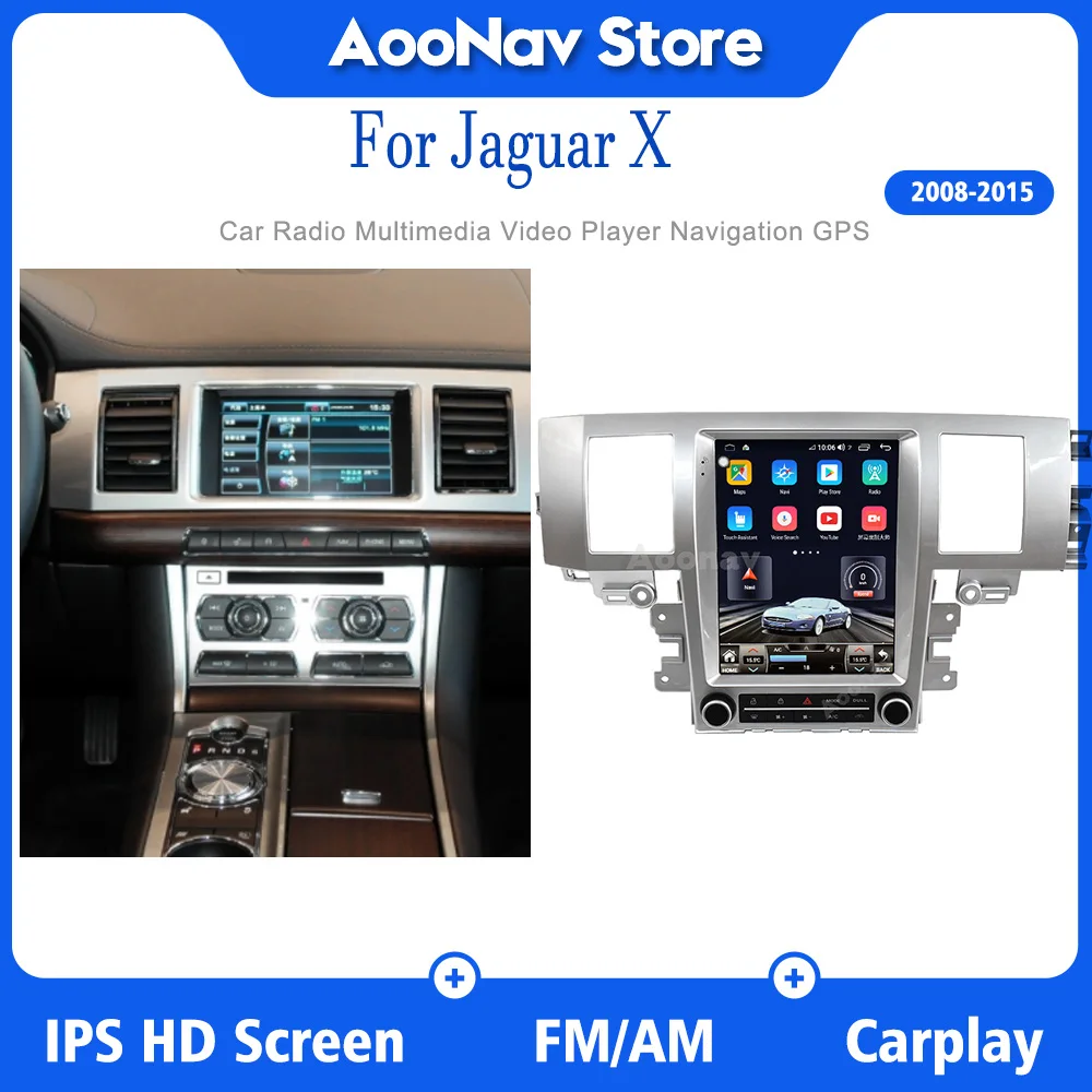 

128GB Car Radio With Screen 2din Android 10.0 For Jaguar XF 2008 - 2015 GPS Navigator Multimedia Player Stereo Receiver