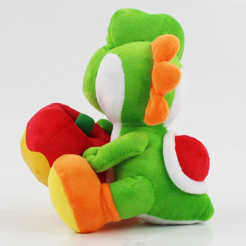 Игрушка плюшевая Yoshi с яблоком 17 см 1 шт.|mario yoshi|super mario yoshiyoshi plush toy |